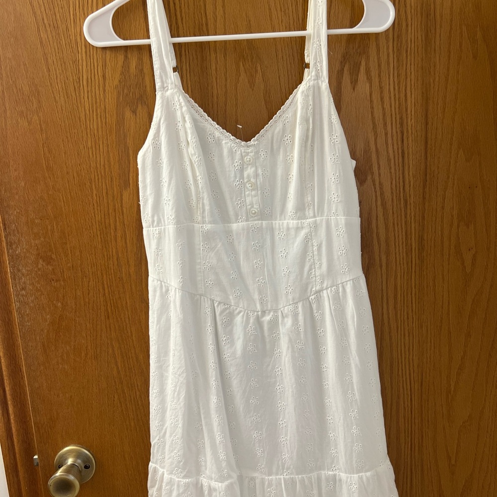 HOLLISTER White Eyelet Sundress